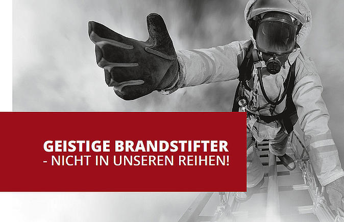 Deckblatt der Broschüre "Geistige Brandstifter- nicht in unseren Reihen"
